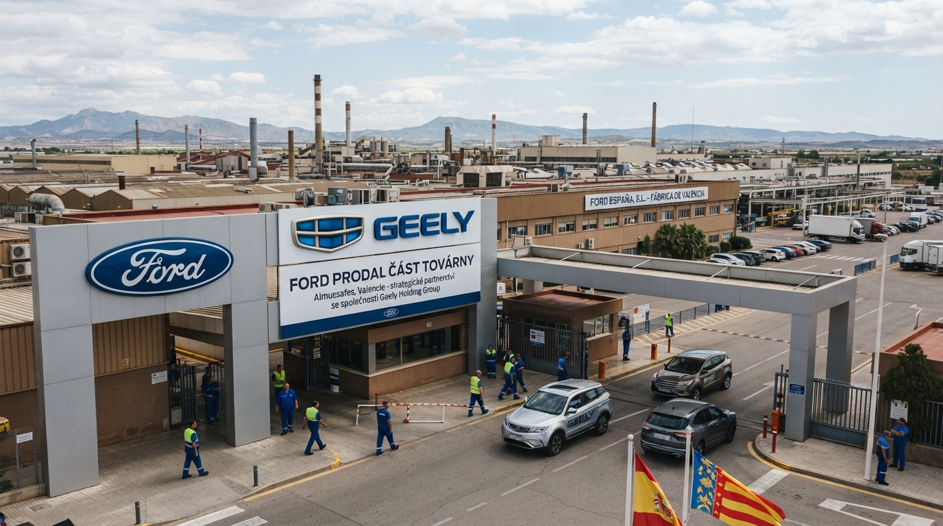 Ford prodal část továrny ve Valencii čínské společnosti Geely