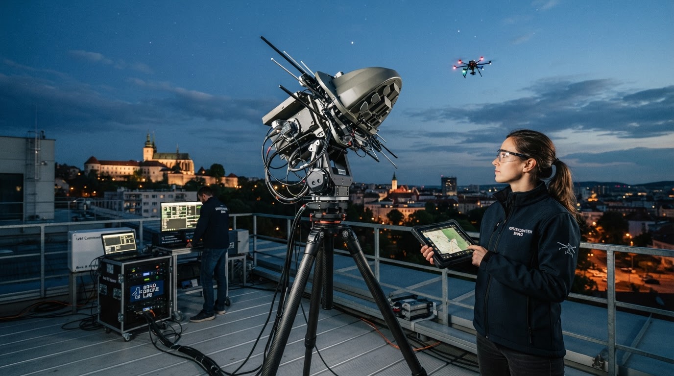Brněnské vývojové centrum představilo anténu pro řízení dronů bez pilota