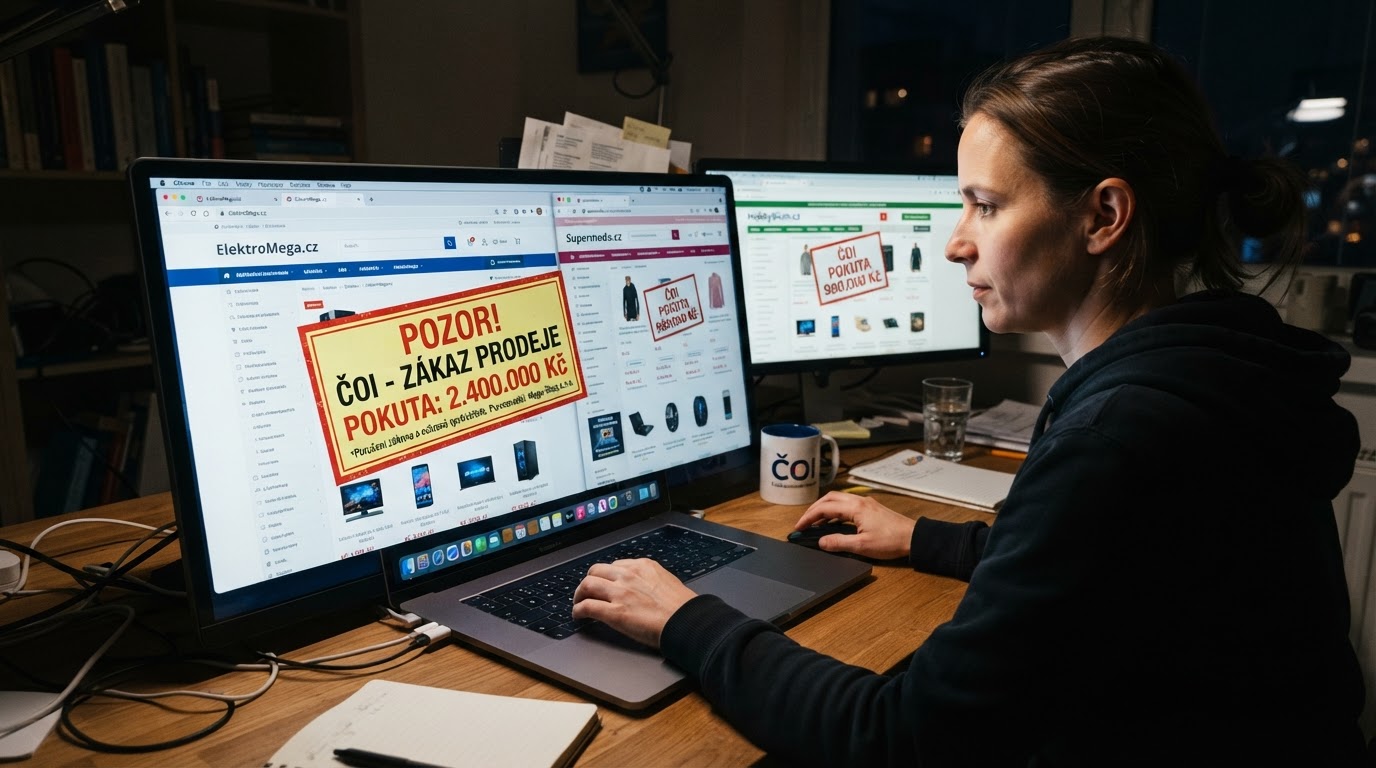 Česká obchodní inspekce udělila e-shopům další milionové pokuty