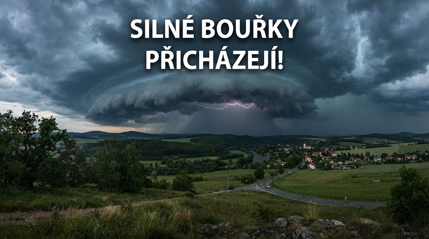 Česko čekají ve čtvrtek a pátek silné bouřky, varují meteorologové