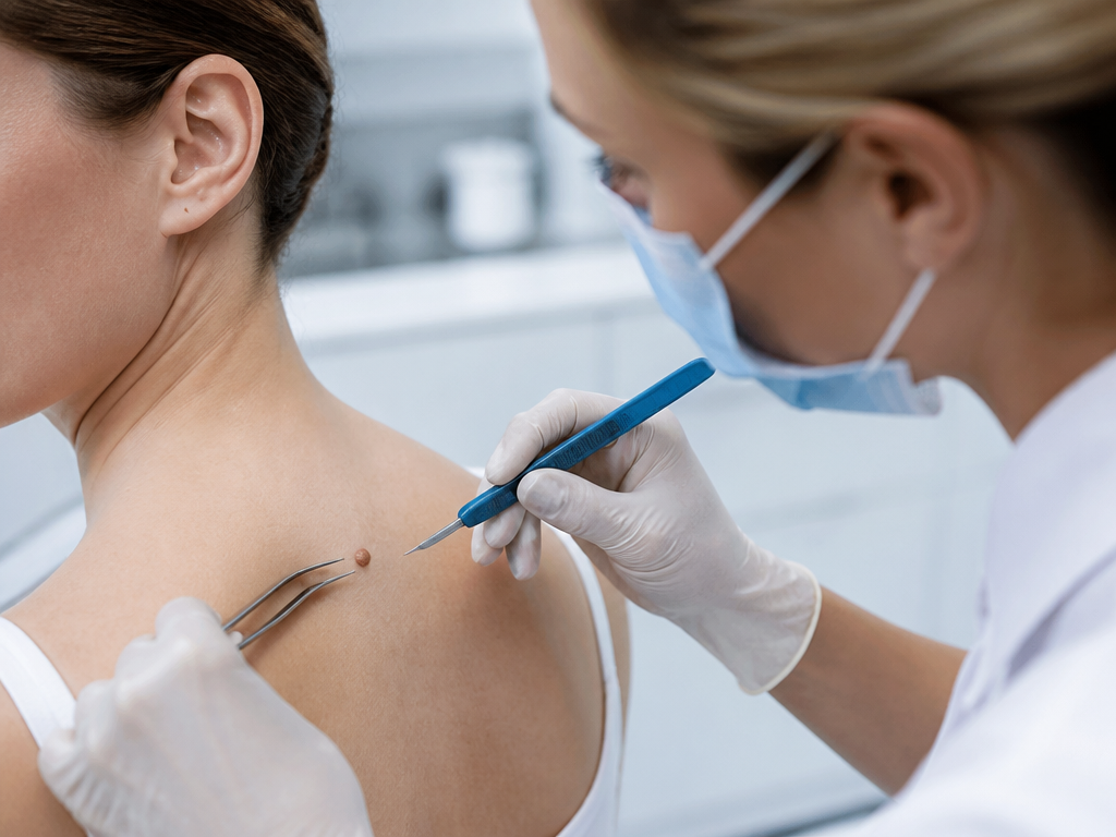Dermatochirurgie v praxi: Jak probíhá bezpečné odstranění znamének a kožních výrůstků