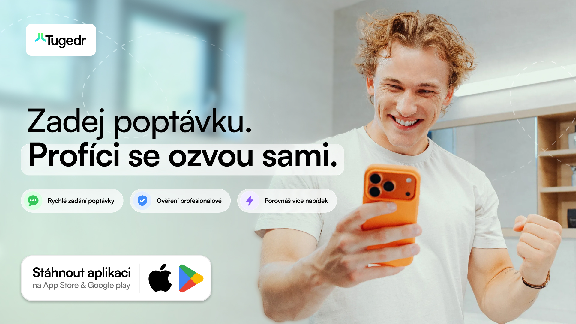 Tugedr usnadňuje hledání řemeslníků i specialistů: stačí popsat, co potřebujete