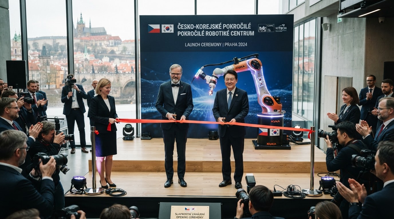 Česko a Korea otevřely společné centrum pokročilé robotiky v Praze